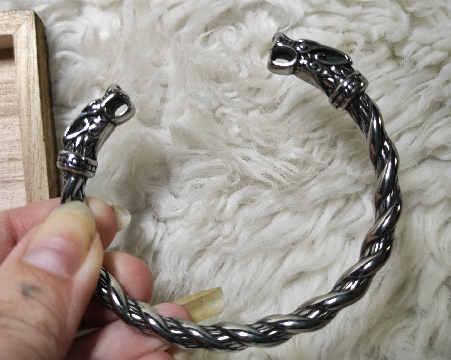 Viking bracelet Celtic dragon made of stainless steel