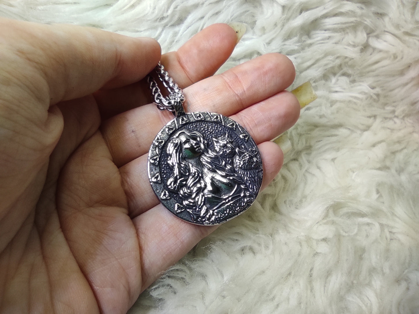 Double-sided amulet the goddess Freya