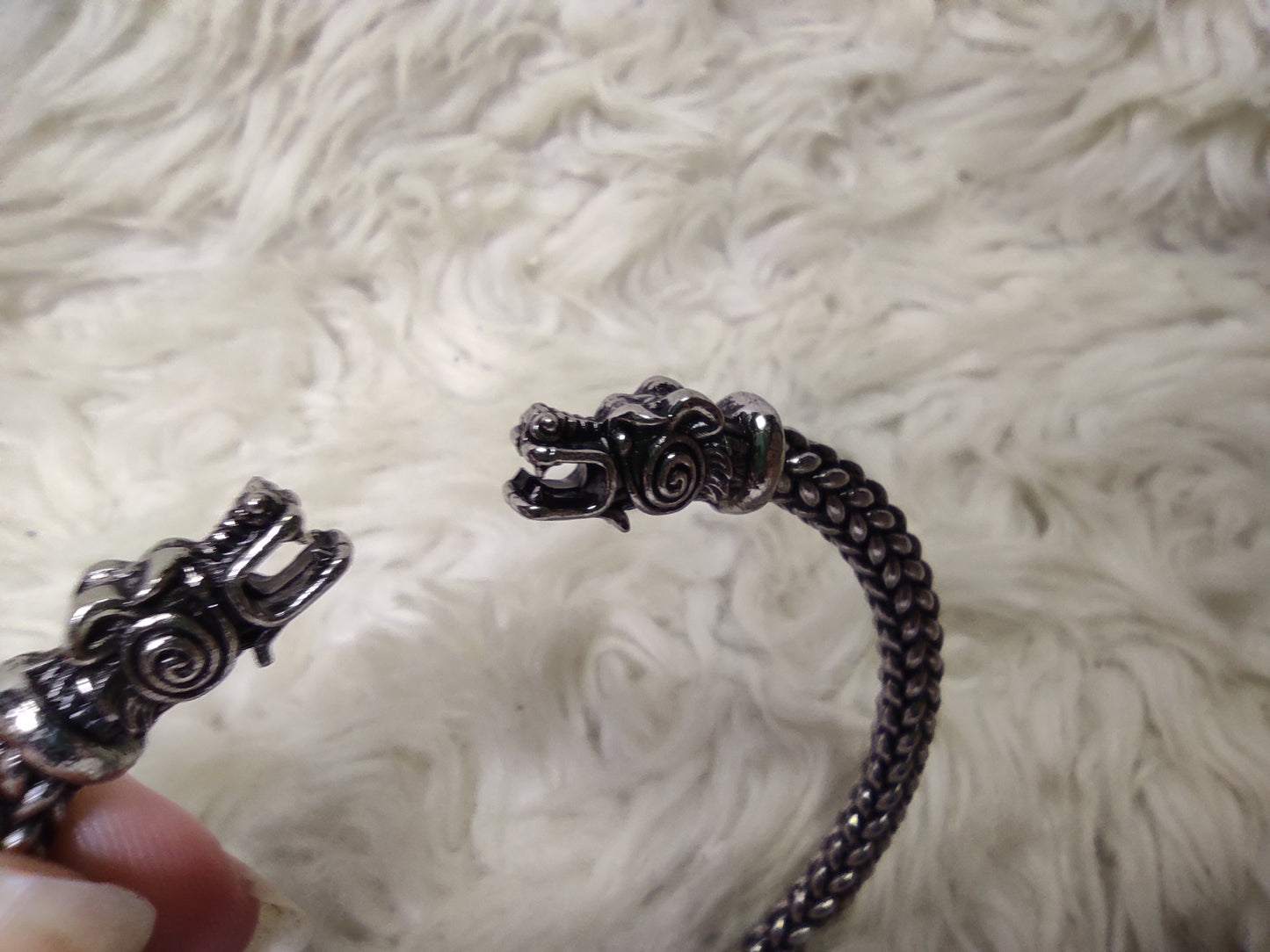 Viking bracelet dragon heads